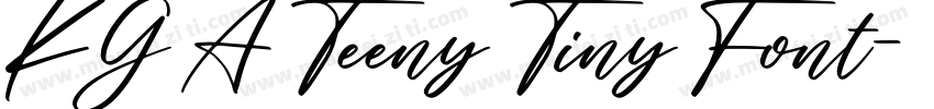 KG A Teeny Tiny Font字体转换